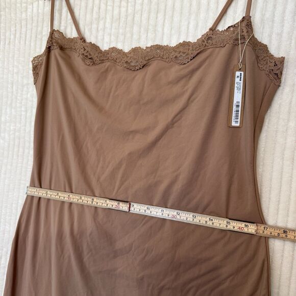 Skims Fits Everybody Lace Long Slip Dress Sienna Size 3X Could Fit XL NWT - Picture 7 of 10